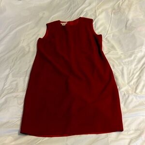 Dark red sheath dress from Talbots. Size 8